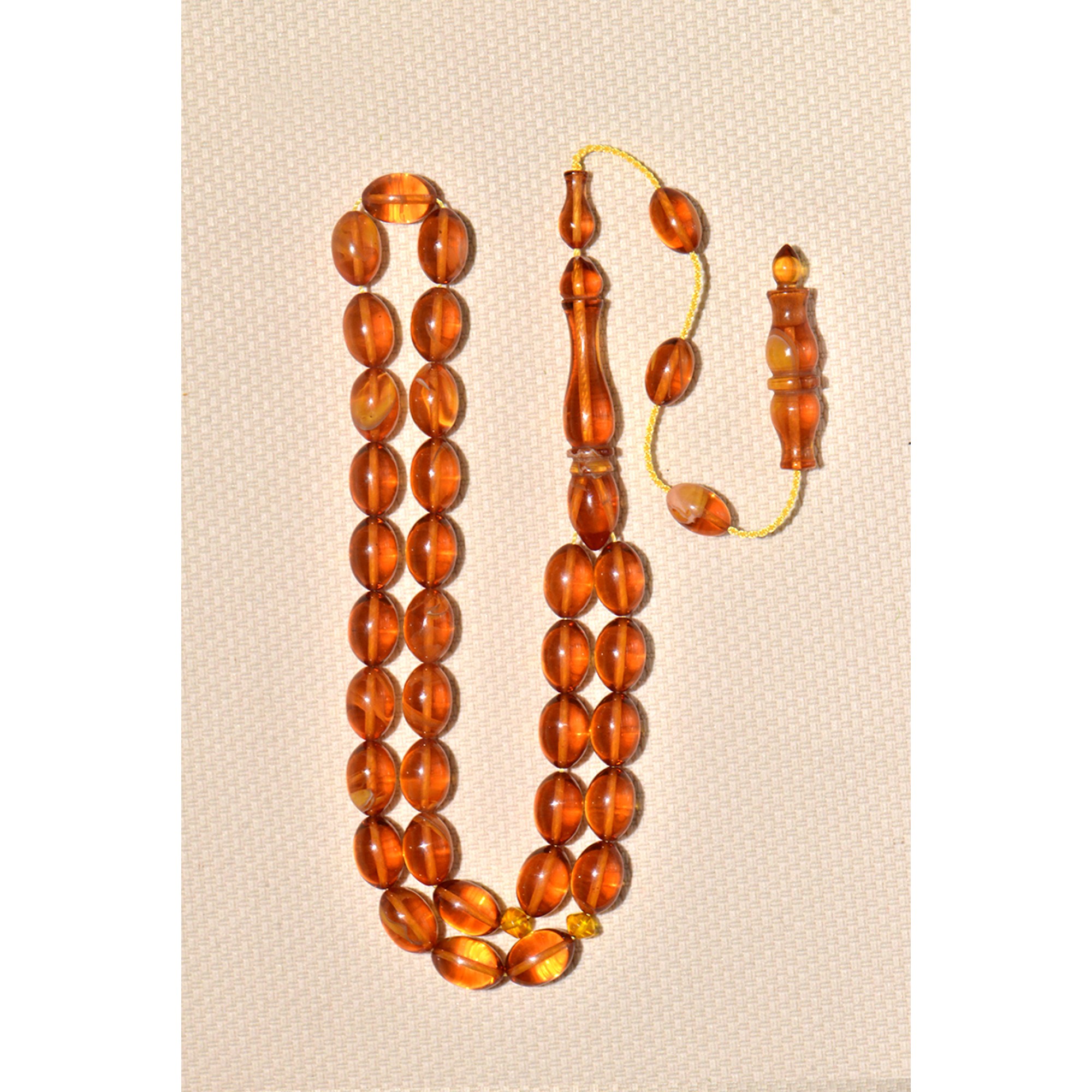 Sıkma Kehribar Tesbih