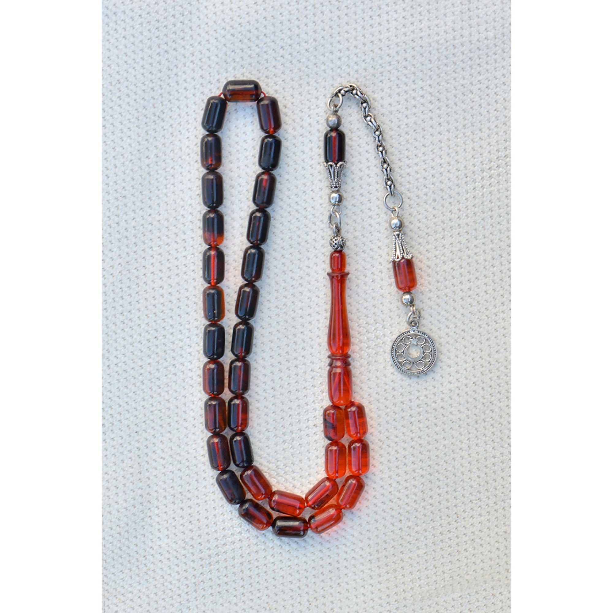 Sıkma Kehribar Tesbih