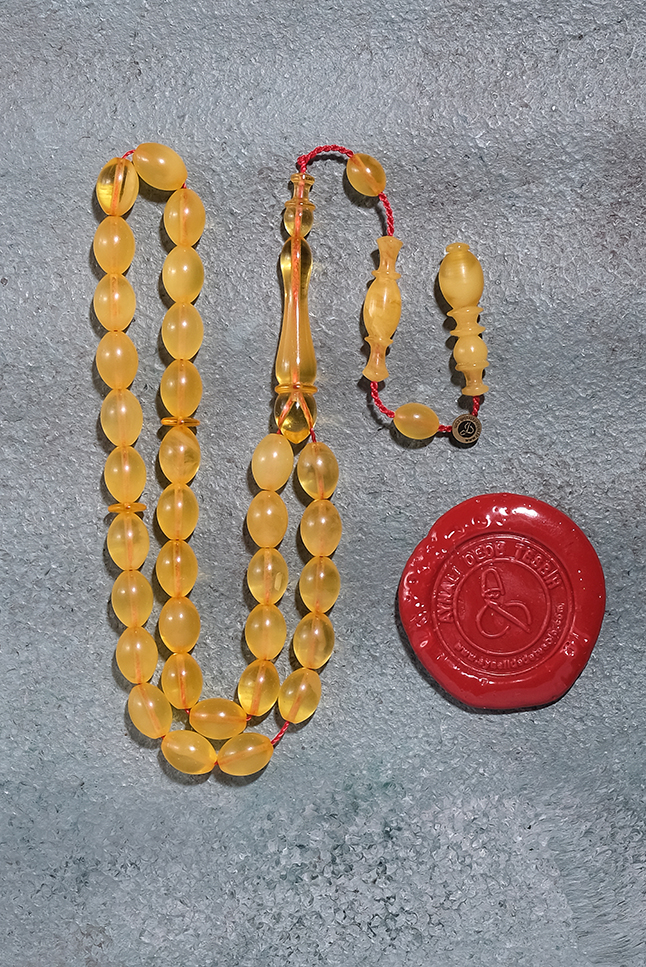 Küt Beyzi Kesim Damla Kehribar Tesbih