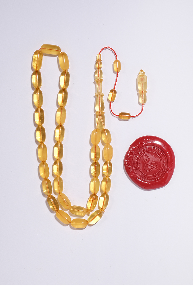 Kapsül Kesim Damla Kehribar Tesbih