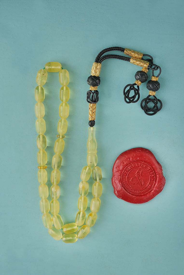 Kapsül Kesim Damla Kehribar Tesbih