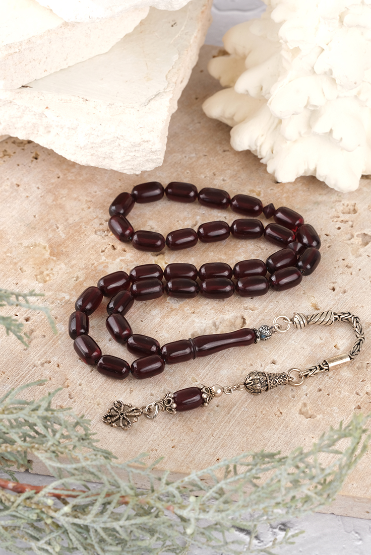 Sıkma Kehribar Tesbih