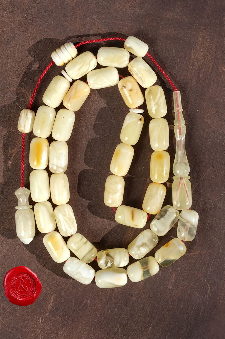 Yerli İşçilik Kapsül Kesim Seccar Damla Kehribar Tesbih