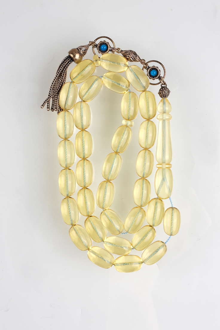 Kapsül Kesim Üst Düzey Kaliningrad Şeffaf Damla Kehribar Tesbih