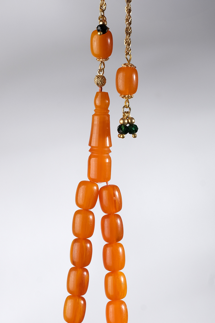 Sıkma Kehribar Tesbih