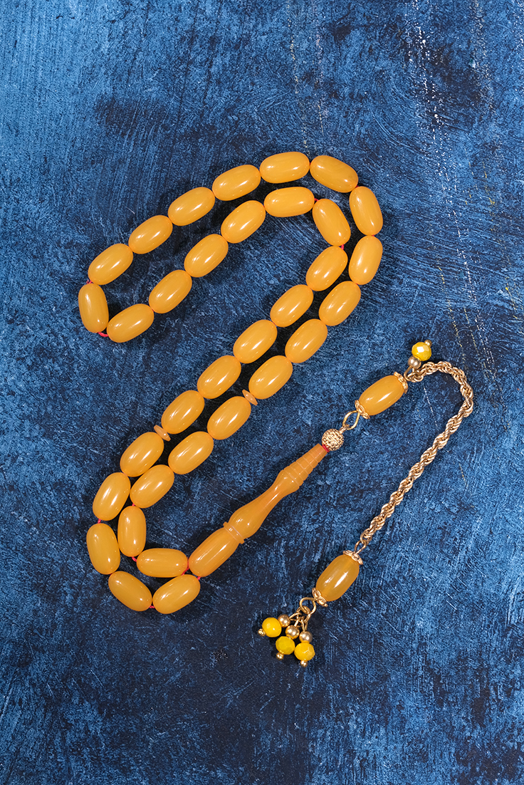 Sıkma Kehribar Tesbih